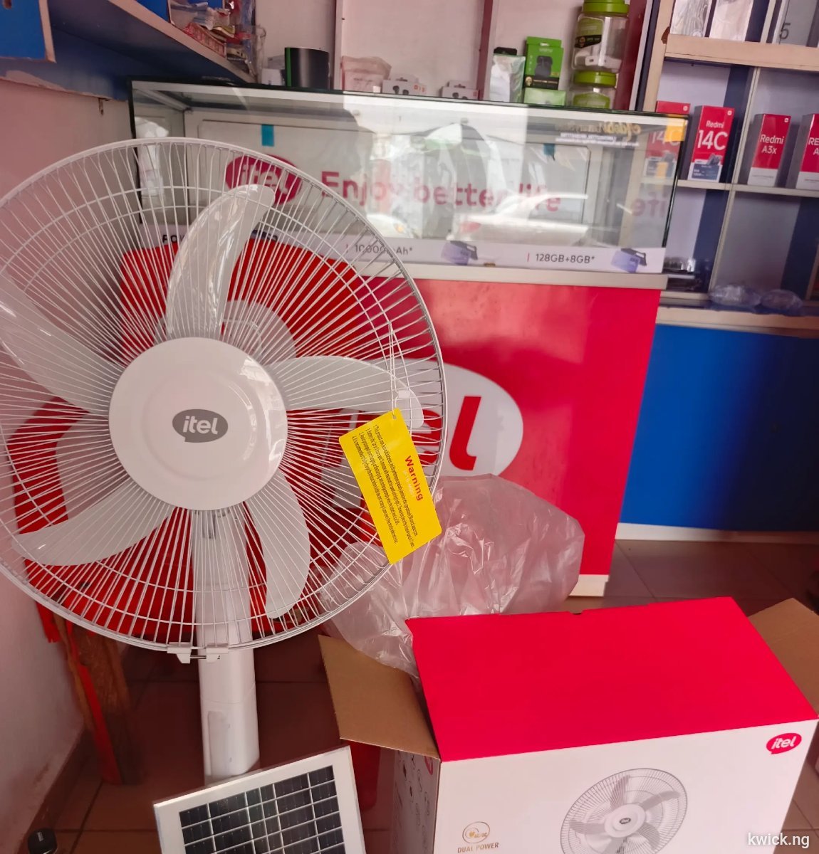 Solar and rechargeable fan