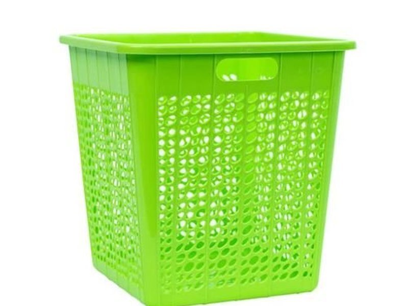 Sacvin 18L Lemon Green Square Waste Basket