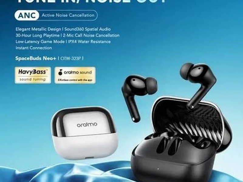 Oraimo SpaceBuds neo+, wireless earphones with ANC noise cancellation