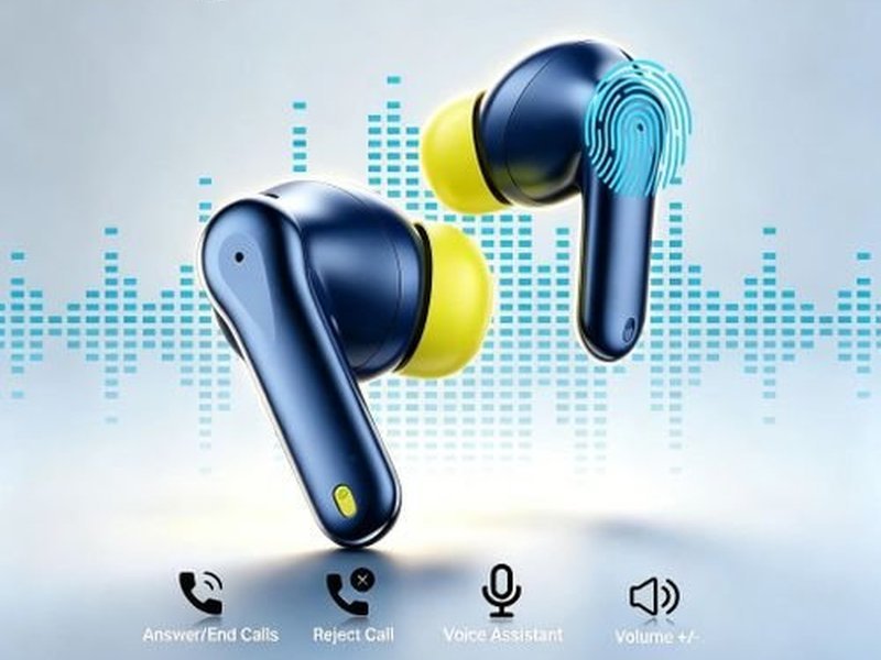 MingDe era Wireless In-Ear Bluetooth Earbuds with Charging Case, HiFi Stereo Noise Cancelling Earphones, Touch Control Headphones with HD Mic for Sports, Running, Gaming & Daily Use