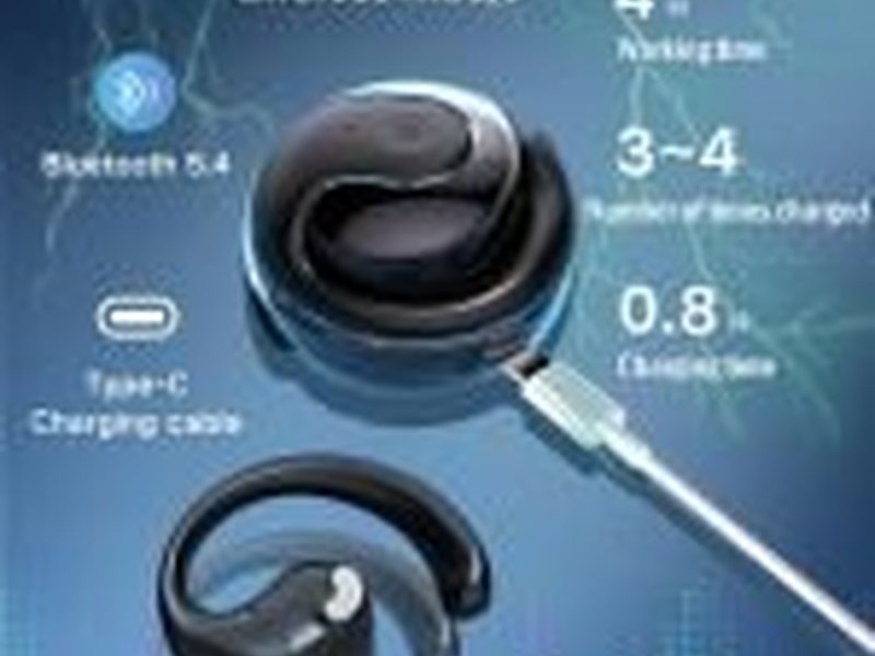 Wireless Bluetooth earphone hook ear HiFi Stereo Sound Headset Smart Touch Sports Headphones