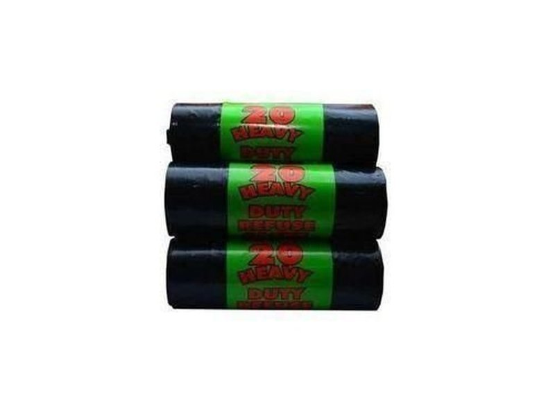 Trash Pack 3 Pieces Trash / Refuse / Waste Bin Nylon Bag Green Label