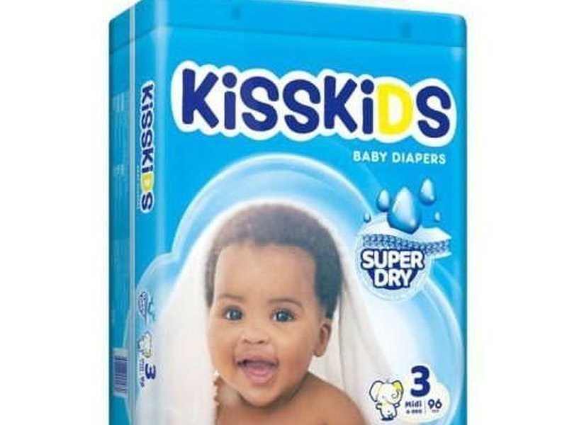 Kisskids super dry baby diaper Size 3 (Midi, 6-11kg) 96pcs