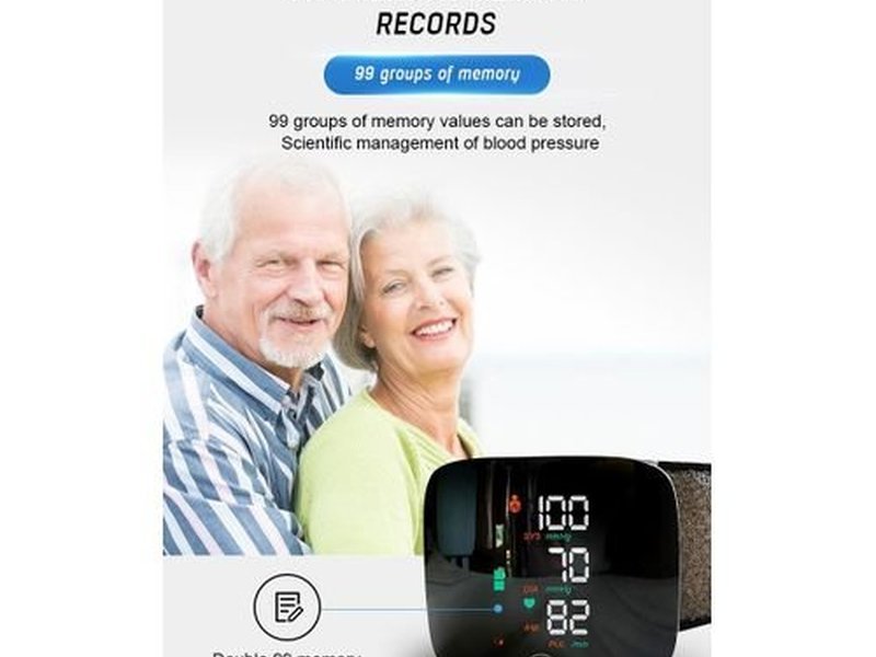 Wrist style fully automatic large screen home bloods pressures monitor