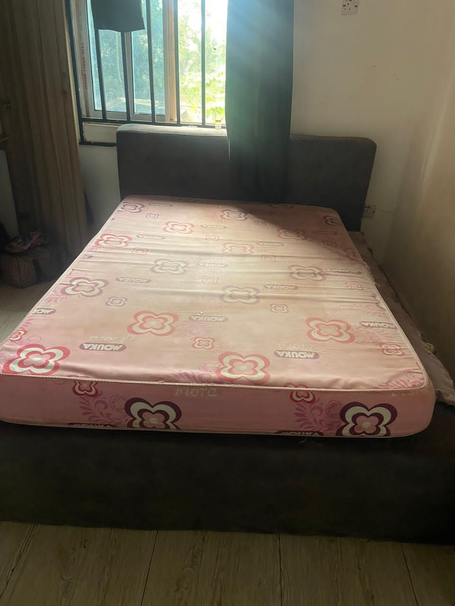 Mouka Flora 6*4 Bed and Bedstand with Headboard for sale